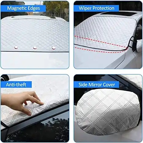 Waterproof Snow Protector Frost Ice Windscreen Covers Outdoor Car Snow Cover with Magnetic Edges