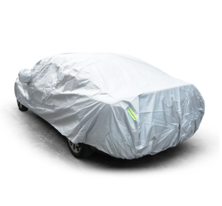 New Customized Full Car Cover Stain Stretch Scratch Dustproof Indoor Windproof Umbrella Silver Reflective Stripe