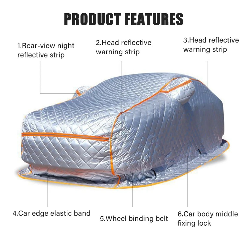 Winter Car Covers Waterproof Dustproof Car Cover Outdoor Cotton Thickened Protection Full Snow Cover Sunshade for Sedan SUV