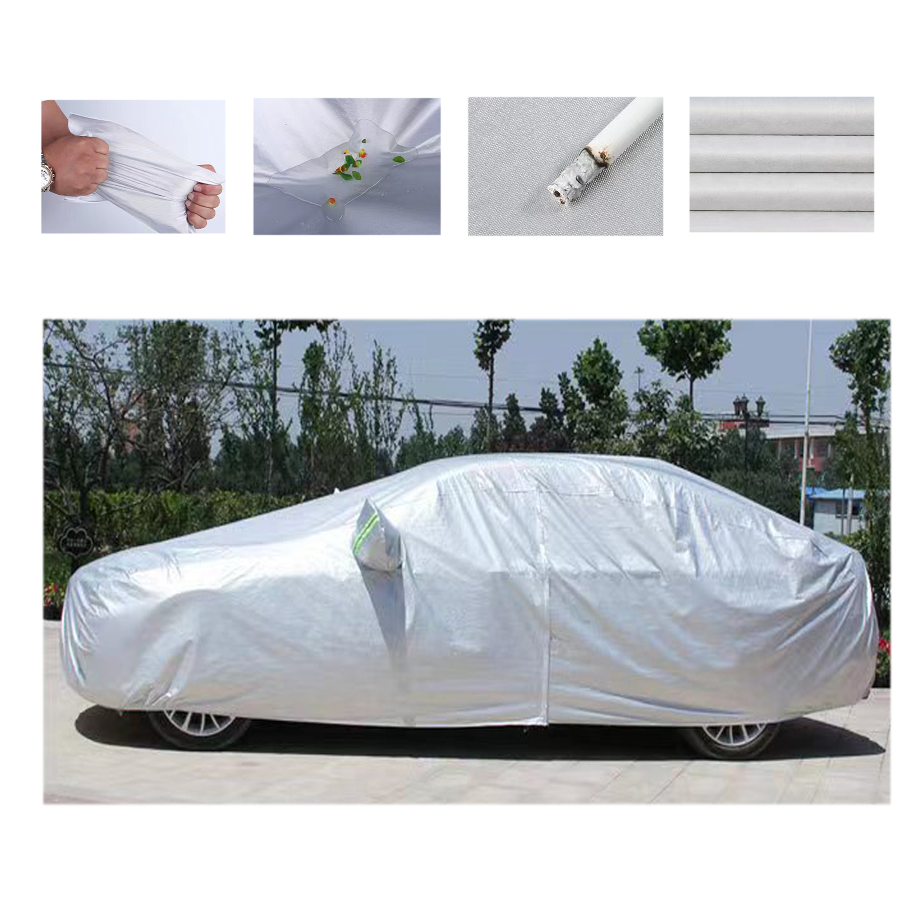 Premium Car Cover Waterproof All-Weather Rain Snow UV Sun Hail Protector for Automobiles Full Exterior Indoor Outdoor Car Cover