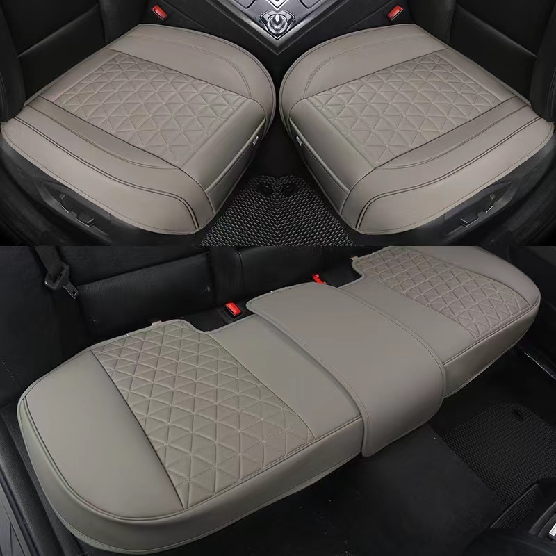 Pu Leather Car Seat Cover Protector 1 Or 5 Seat Universal Size Cushion For Auto Interior Truck Suv Van Car Accessories