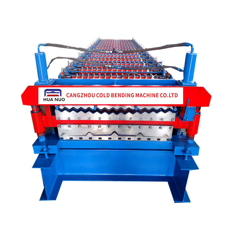 High quality double layer cold bend glazed tile roll forming machine