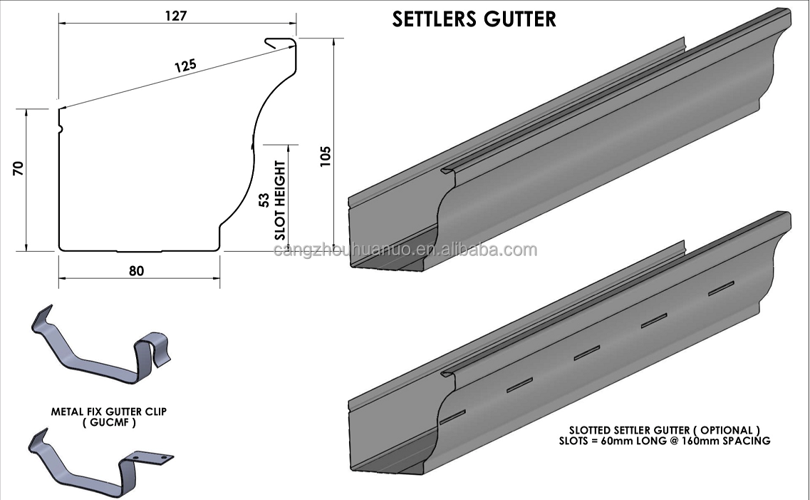 K-Style gutters  seamless metal rain gutters roll forming machine