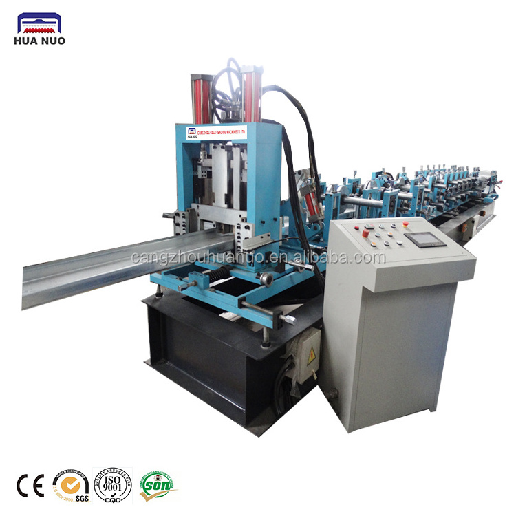 Automatic Z U Purlin Price Steel Frame Making Machine C Channel Roll Forming Machine