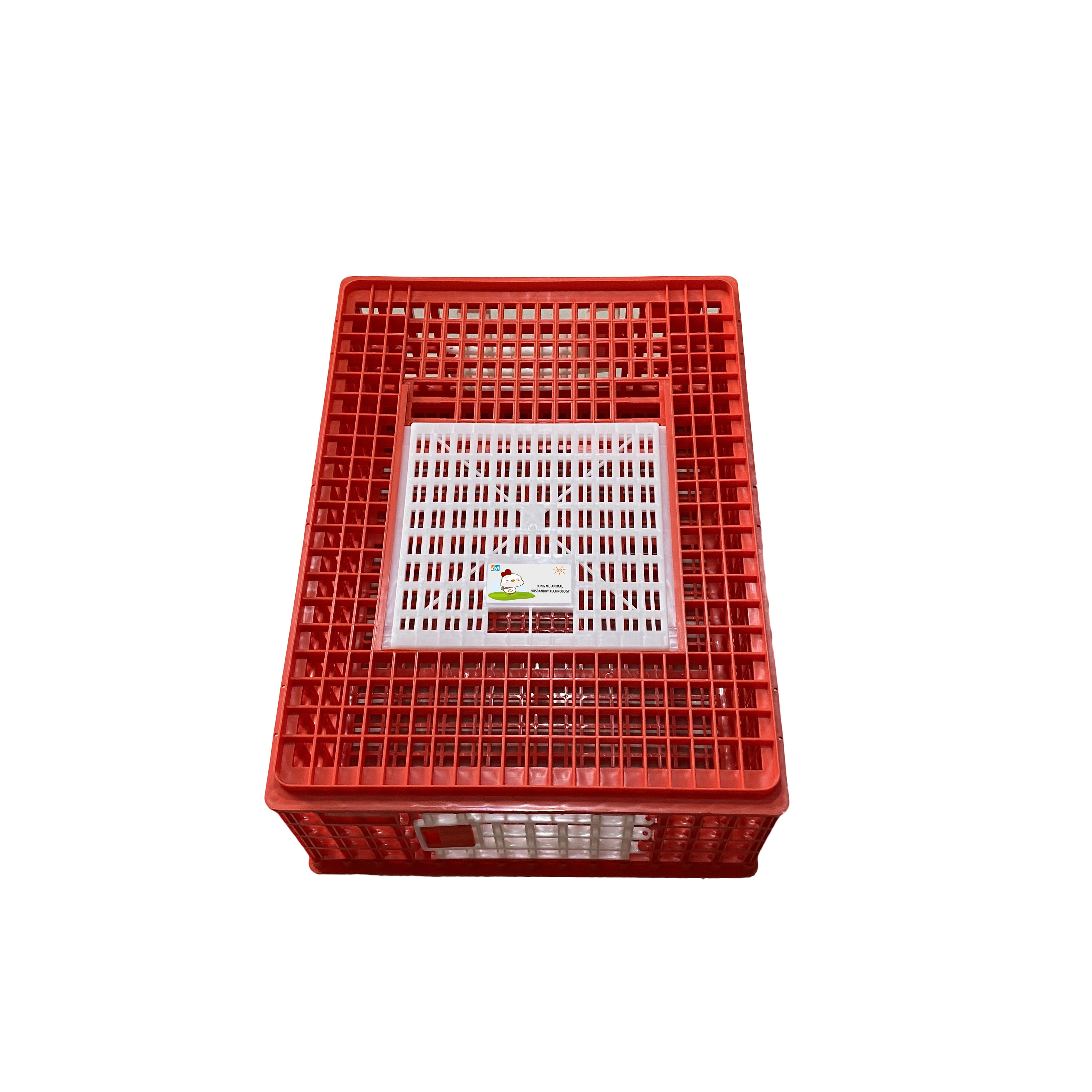 LMC 02 Poultry Equipments Plastic Poultry Carrier Transport Crate Three Doors Chicken Transport Cage