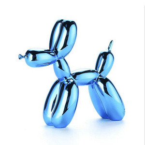 Nordic Style Fiberglass Jeff Koons Balloon Dog Sculpture Large Outdoor Decoration Sculpture Animal Dog Statue