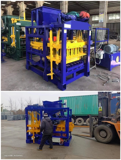 QT 4-25 maquina bloquera costo en china breeze block making machine machine paver