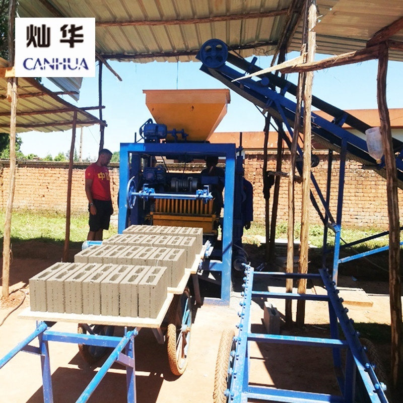 Construction machinery equipment QT4-24 semi automatic concrete paver block making machine brick making machinery