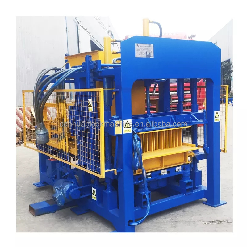 QT4-15 maquina de bloques de cemento concrete block machine de brique automatique cement hollow brick making machinery