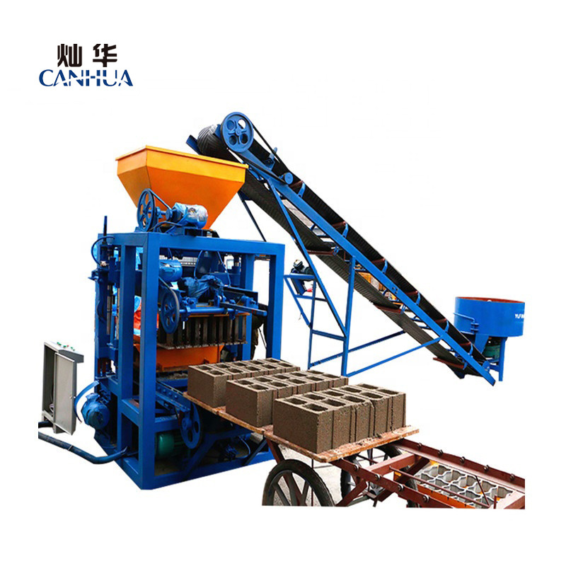 Construction machinery equipment QT4-24 semi automatic concrete paver block making machine brick making machinery