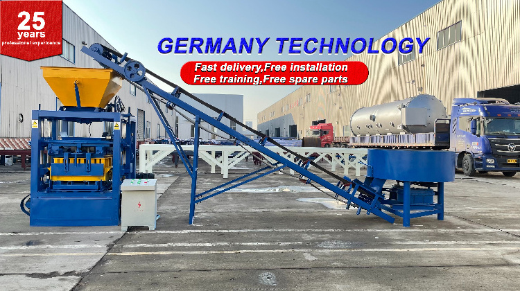 Construction machinery equipment QT4-24 semi automatic concrete paver block making machine brick making machinery