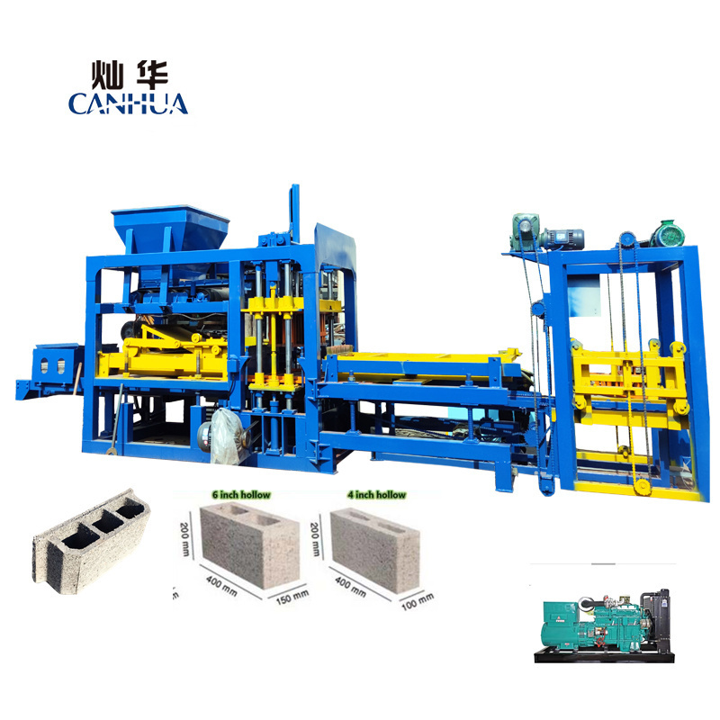 QT 4-15 Automatic Hydraulic Brick Making Machine hollow cement blocking machinery