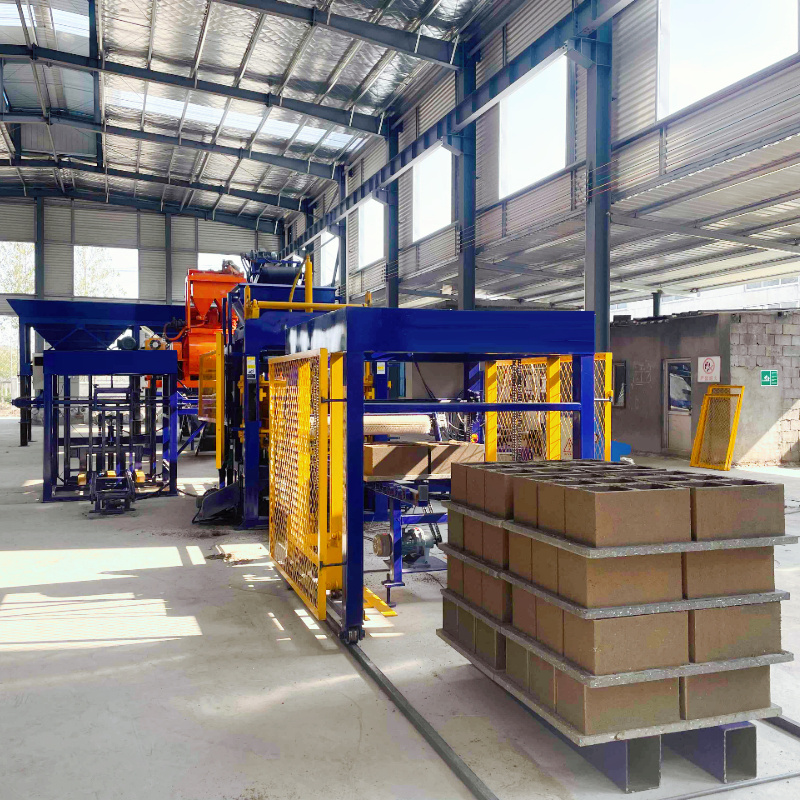 Building Material Brick Machinery QT5-15 Cement Block Making Machine Curbstone Molds Hollow Paver Solid Customized Blue 7500 15s