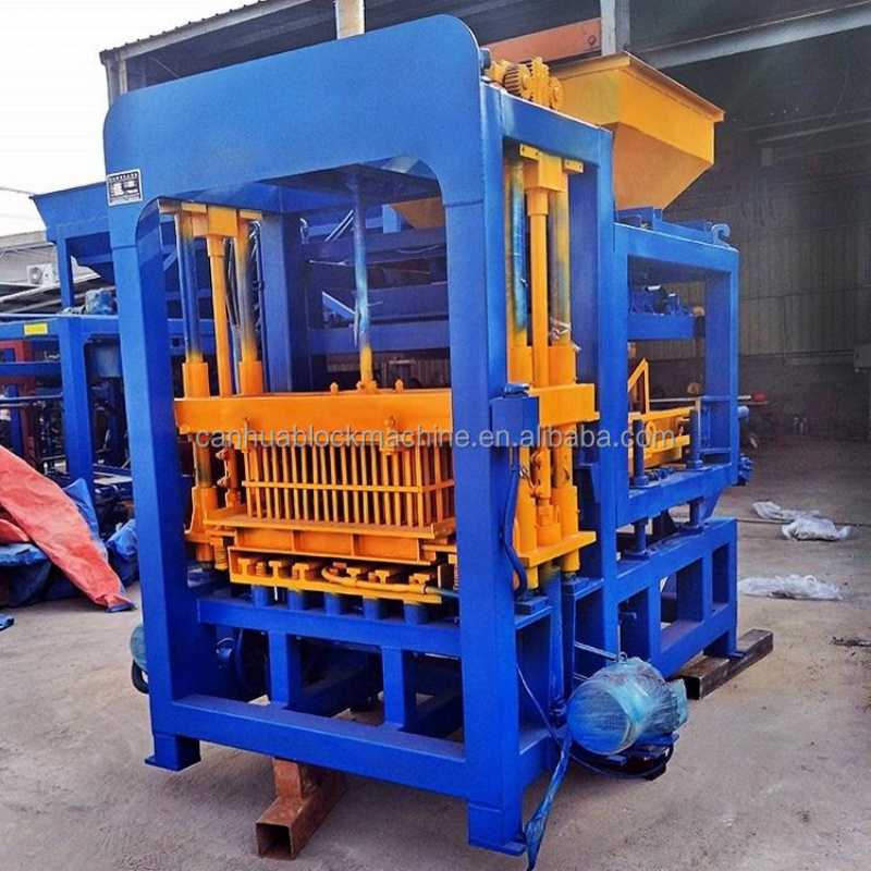 Automatic Cement Brick Making Machinery Concrete Block Machine for Sale Building Material Machinery QT4-15 Spain Products 3500