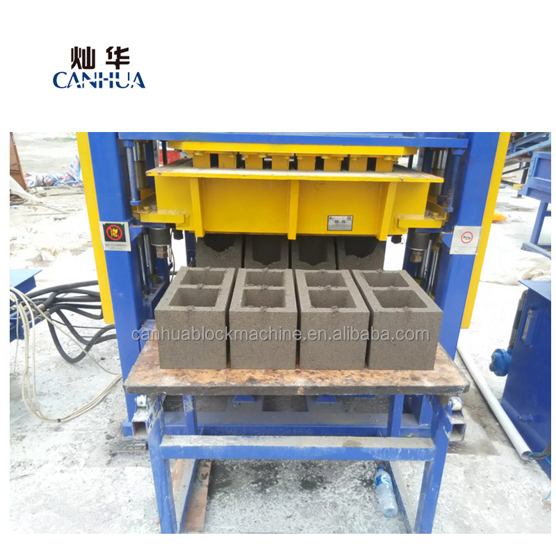 Making Automatic Qt415 Concrete Hollow Brick Machine Guangzhou Machinery Engines Blue Petrol Block Moulding Machine