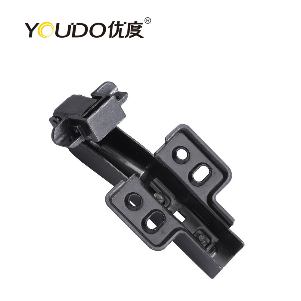 YOUDO 40mm Aluminum 45 Degree Shower Door Hinge Auto Soft Closing Concealed Hydraulic Cabinet Hinge