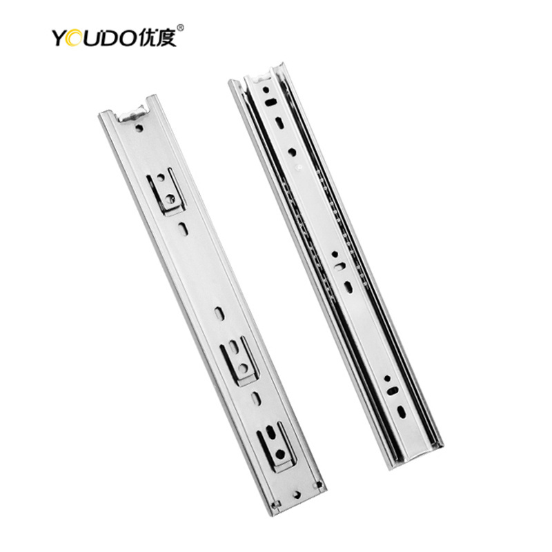 YOUDO China Drawer Runners Kitchen Drawer Bottom Rail Soft Close  200mm Ball Bearing Drawer Runners