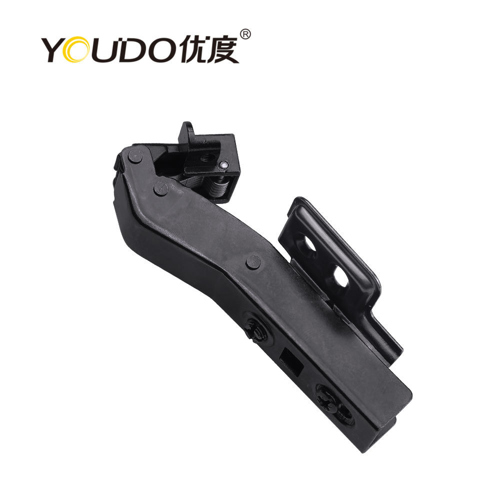 YOUDO 40mm Aluminum 45 Degree Shower Door Hinge Auto Soft Closing Concealed Hydraulic Cabinet Hinge