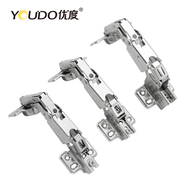 YOUDO Iron Special Angle Furniture Hinges One Way Soft Close Hydraulic 30/45/90/135/165 Degree Angle door Hinge