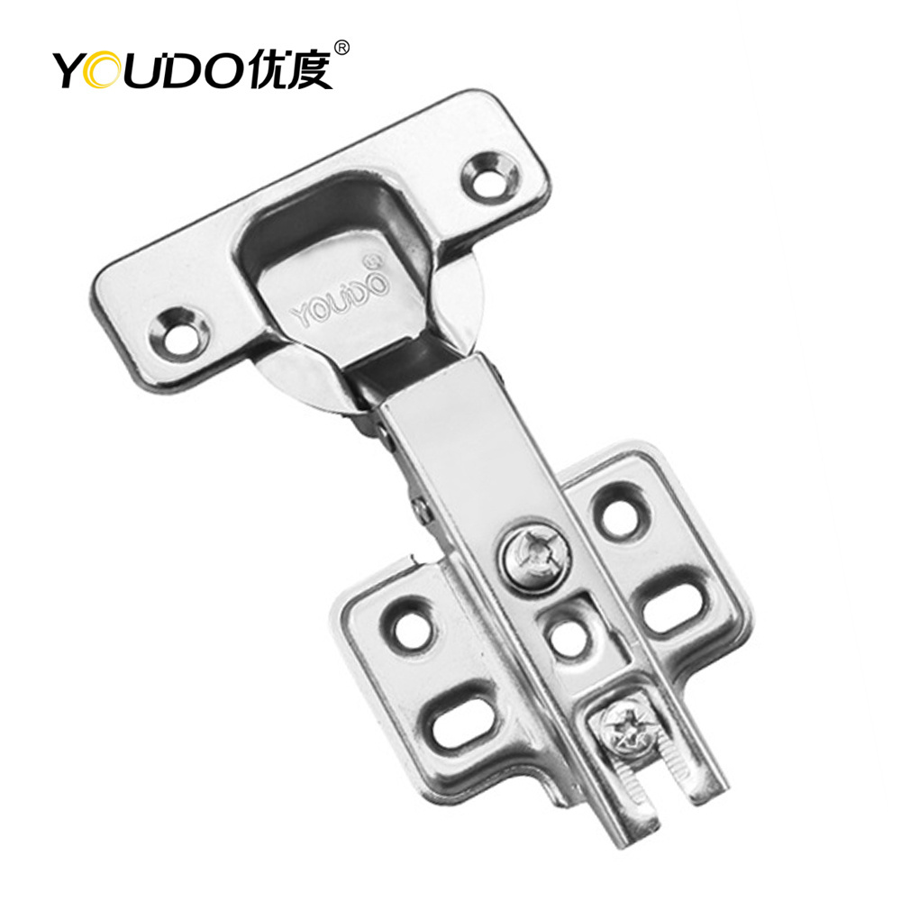 YOUDO  furniture hinges iron 35mm two way hinge wholesale cabinet door hinge For Kitchen Furniture Fittings