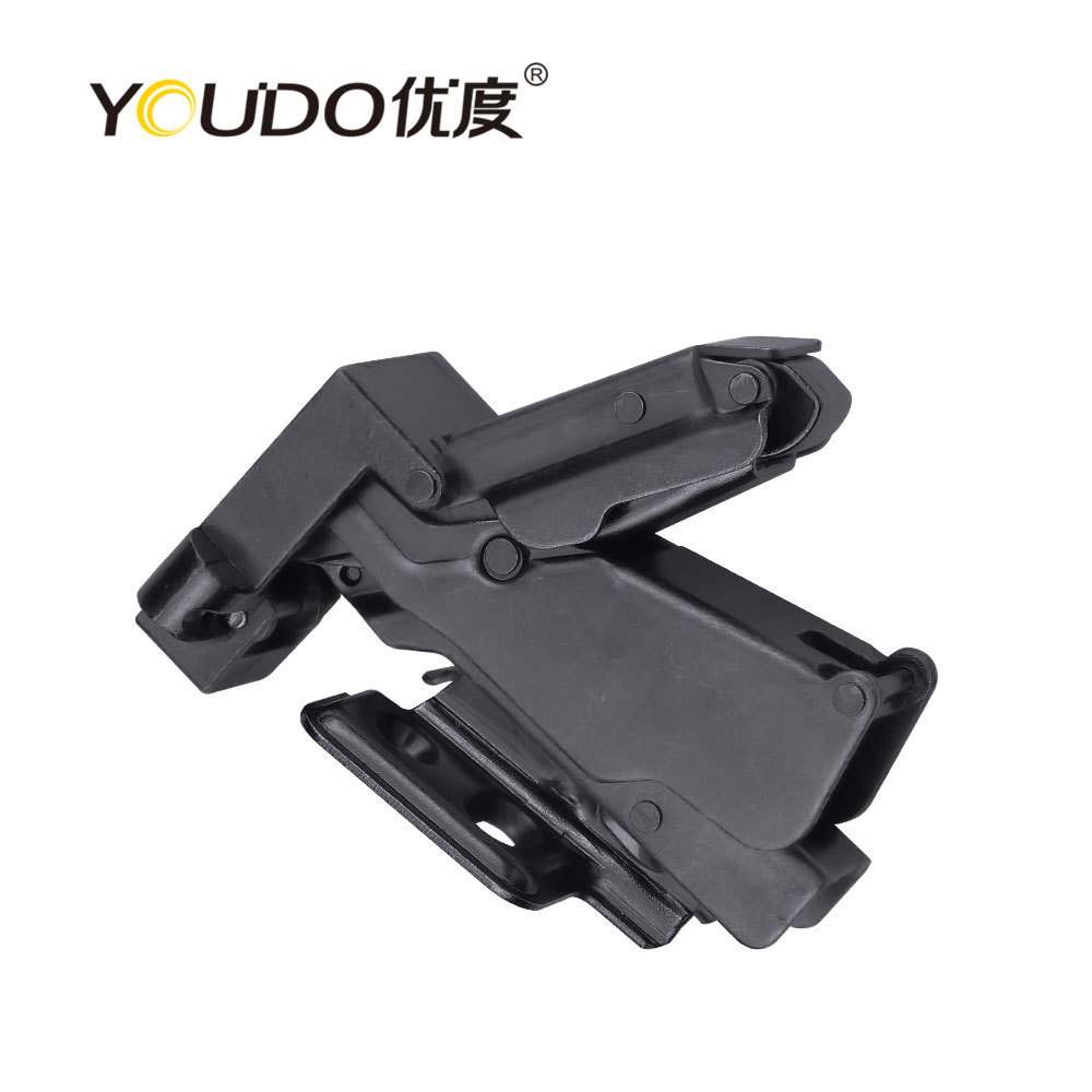 YOUDO Furniture Hardware Aluminum 165 Degree Hinge Corner Hydraulic Concealed Kitchen Cabinets Hinges