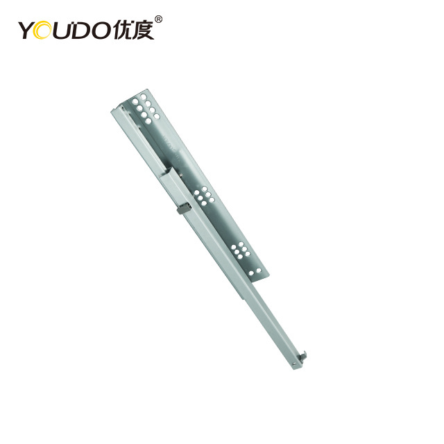 YOUDO bottom mounting furniture hardware hydraulic concealed soft closing drawer slide