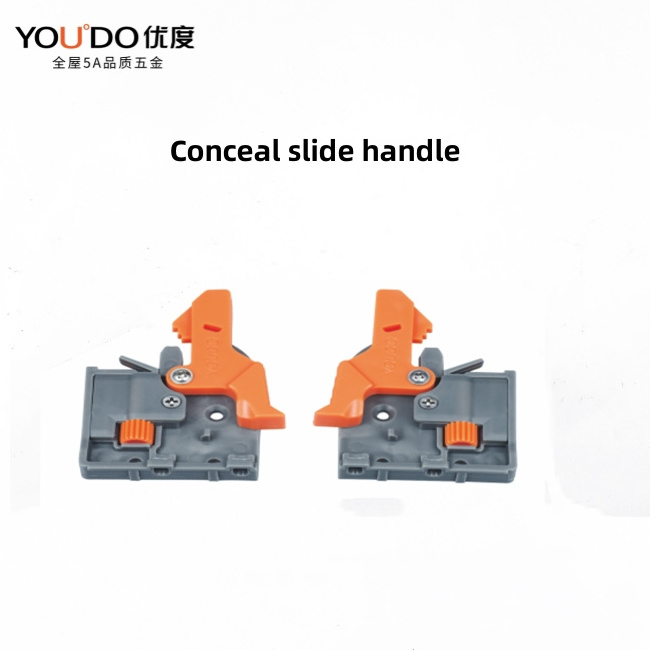 2 Fold Self Hydraulic Telescopic Drawer Runner Slides Undermount Full Extension Concealed Slide for Furniture Drawer, Cabinet