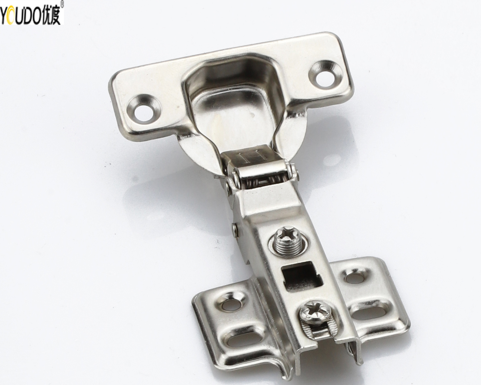 YOUDO Negative 30 Degree Hinge Special Angle Furniture Hinge for Triangular Cabinets with An Internal Angle of 60-80