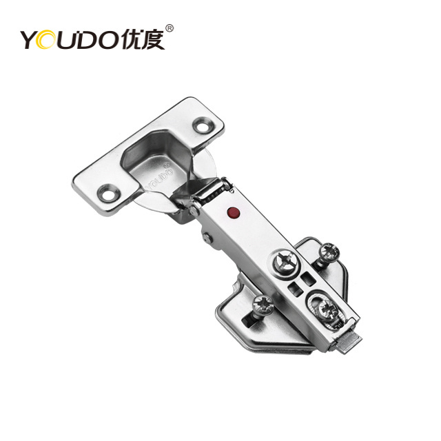 YOUDO New Style Concealed Cabinet Auto Hinges Soft Close Cabinet Hinge Clip On Plate with M5 Plastic Dowel