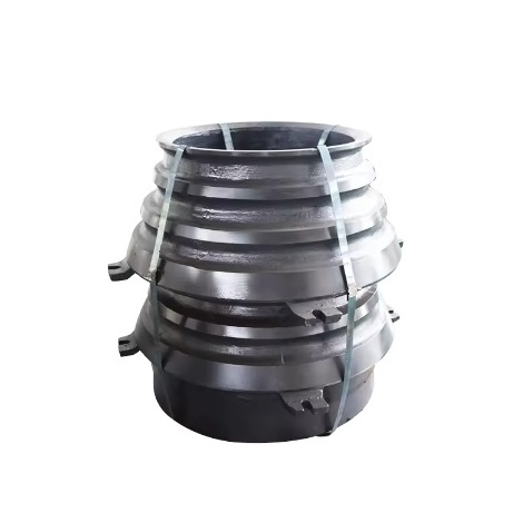 High quality Mn18cr2 cone crusher spare parts mantle bowl liner and concave surface Customized according to drawings