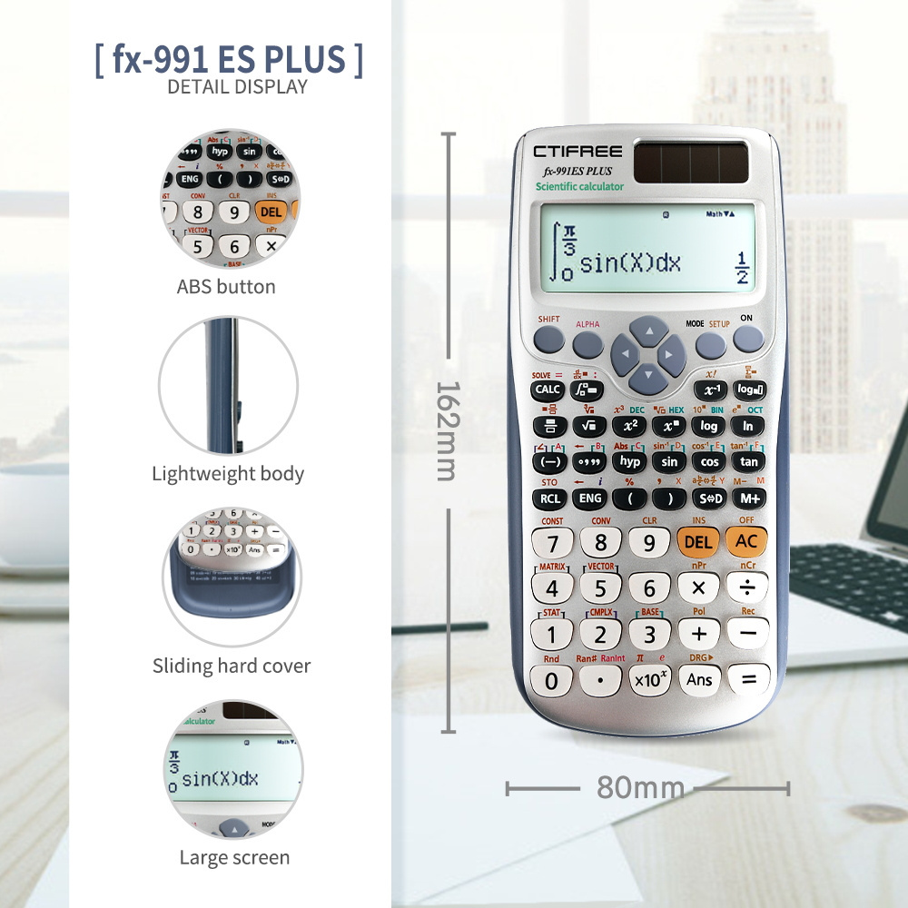 Calculator Calculadora Business Professional Office Supplie Financial Desktop Custom Logo Electronic Solar Scientific Calculator