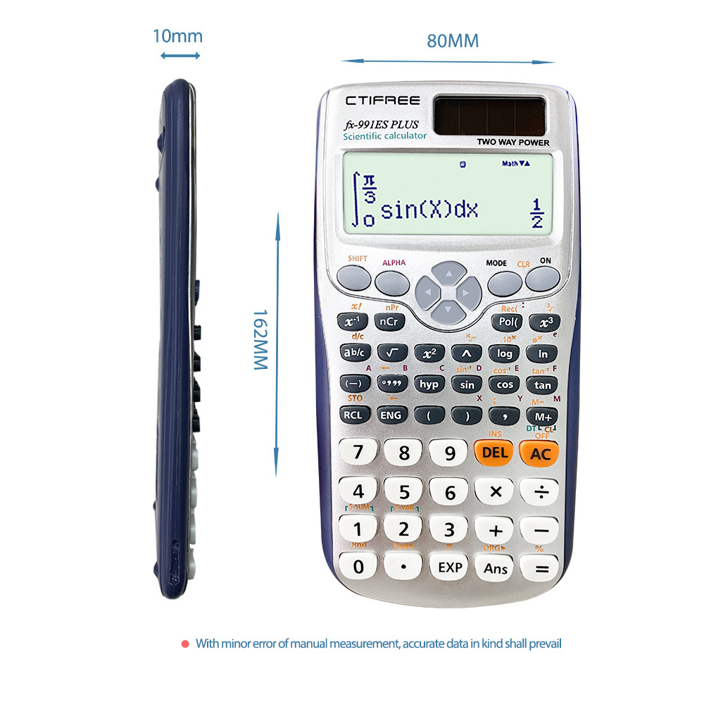 Fx-991es Plus Scientific Cientific Calculator Professional Student Mathematics Custom Scientific Calculator Fx-991es Plus