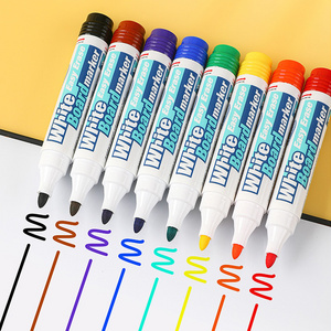 8pcs/set Dry Erase Marker Paint Pen Wholesale Customized Non-Toxic oil-based MultiColor WhiteBoard Marker Pen for School