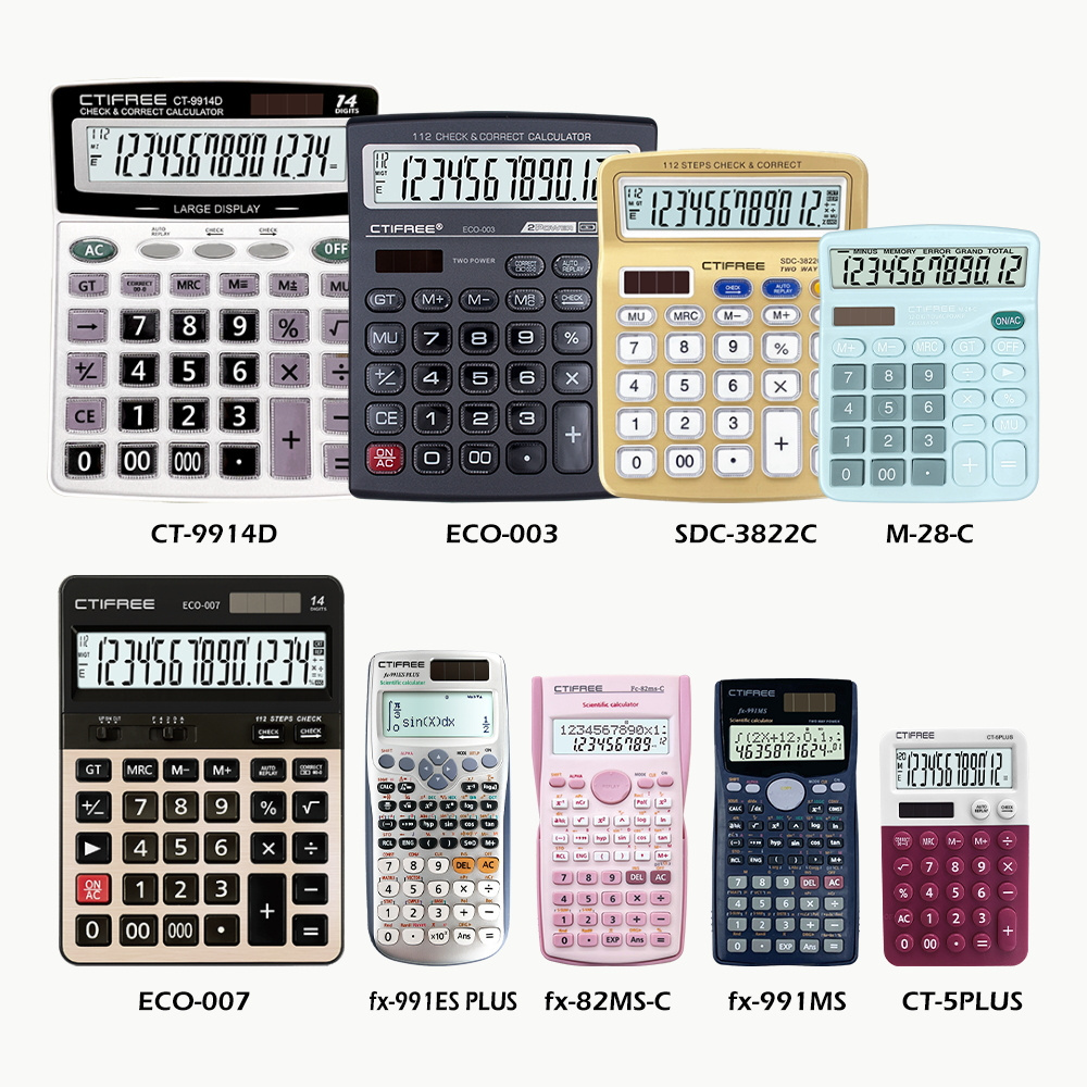 Calculator Calculadora Business Professional Office Supplie Financial Desktop Custom Logo Electronic Solar Scientific Calculator