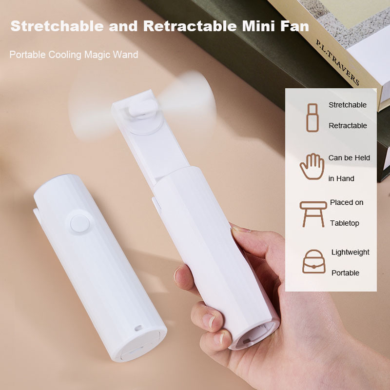 small usb stretchable retractable portable hand wearable mini handheld fan women bag emergency fan