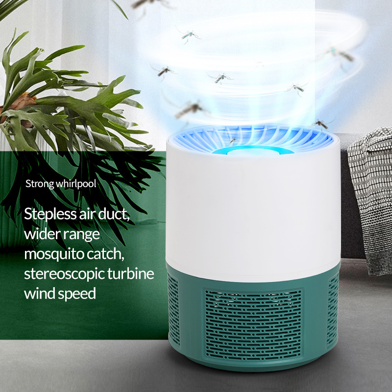 ultrasonic mosquito killer with led sleeping light column mosquito killing lamp non toxic USB mosquito trapper non toxic fan