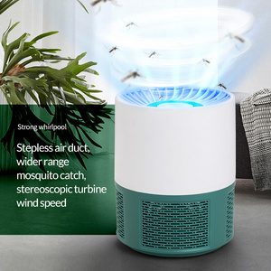 ultrasonic mosquito killer with led sleeping light column mosquito killing lamp non toxic USB mosquito trapper non toxic fan