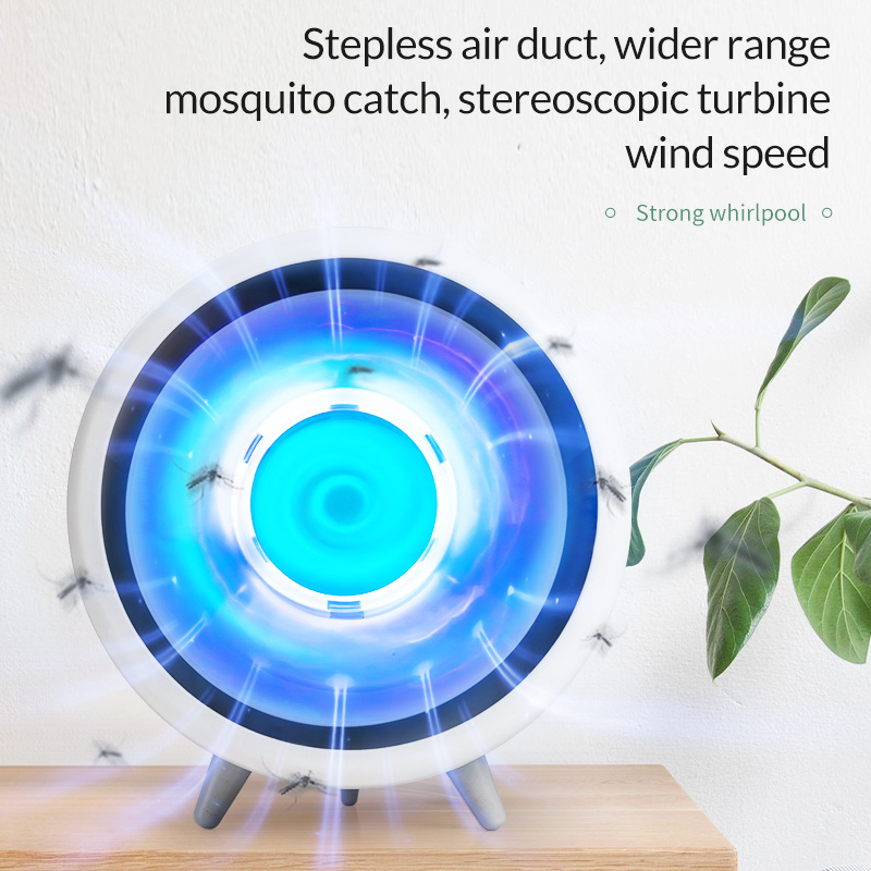 dual frequency multiple waves light pest controlled mosquito trapper non toxic fan USB big horn anti mosquito killing lamp light