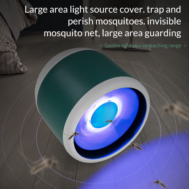 dual frequency multiple waves light pest controlled mosquito trapper non toxic fan USB big horn anti mosquito killing lamp light