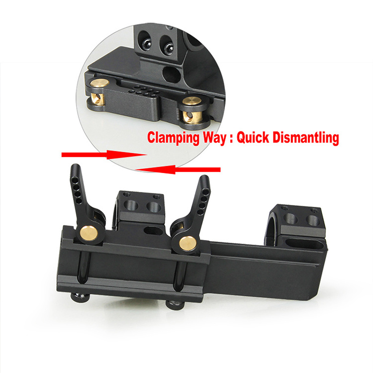 QD Auto Lock Adjustable single Ring 25.4 or 30mm Scope mount for mounting flashlight 24-0219