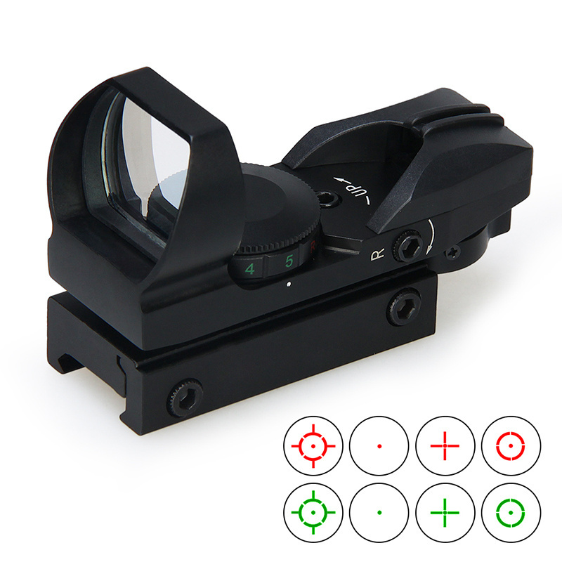 cheapest red dot sight 1X scope outdoor 4 reticle red dot scope HK2-0097