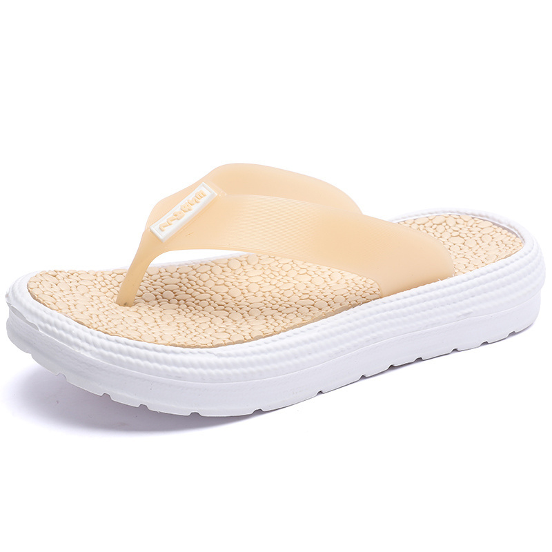 NEW models fashion woman flip flops high heels eva soft bubble massage slipper height increase summer shoe outdoor factory