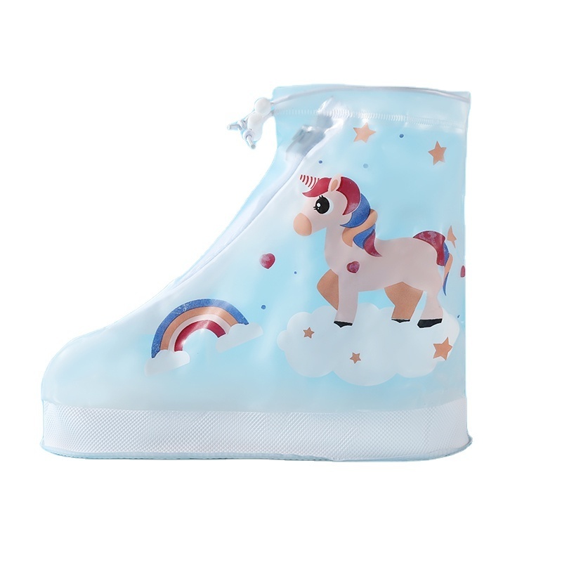 wholesale new arrival children waterproof shoes cover low price PVC kids rain boot shoe covers cartoon cute design customize