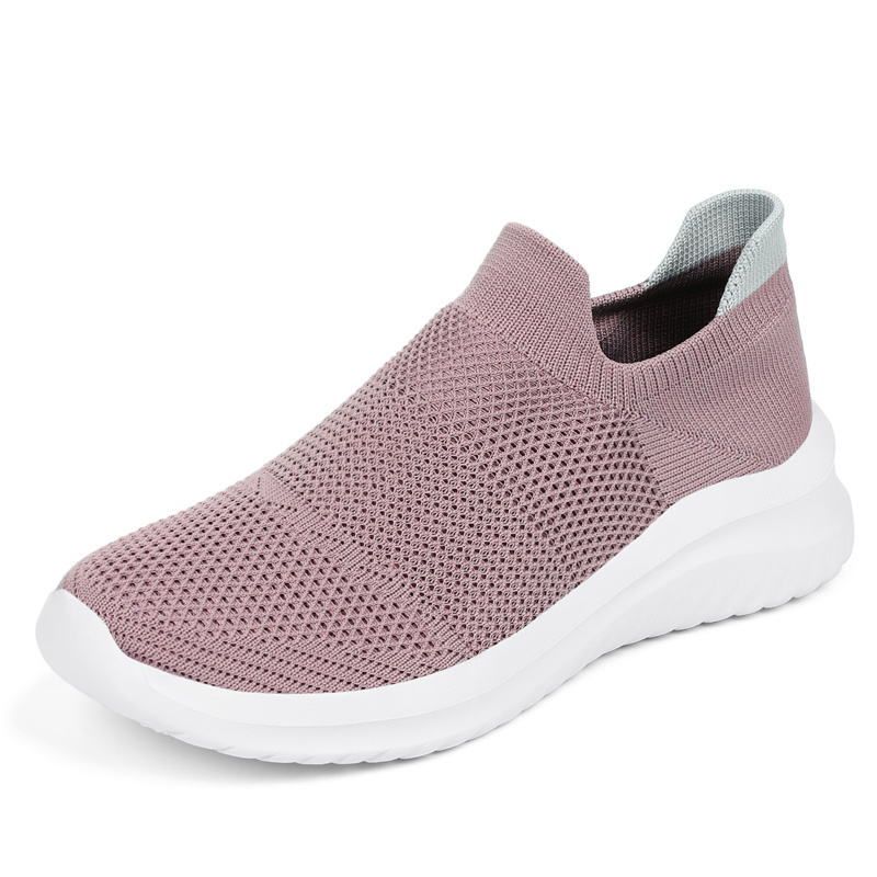 Latest new arrival wholesale jogers shoes men sports slip-on casual cool cheap sneaker pink color 35-45# running