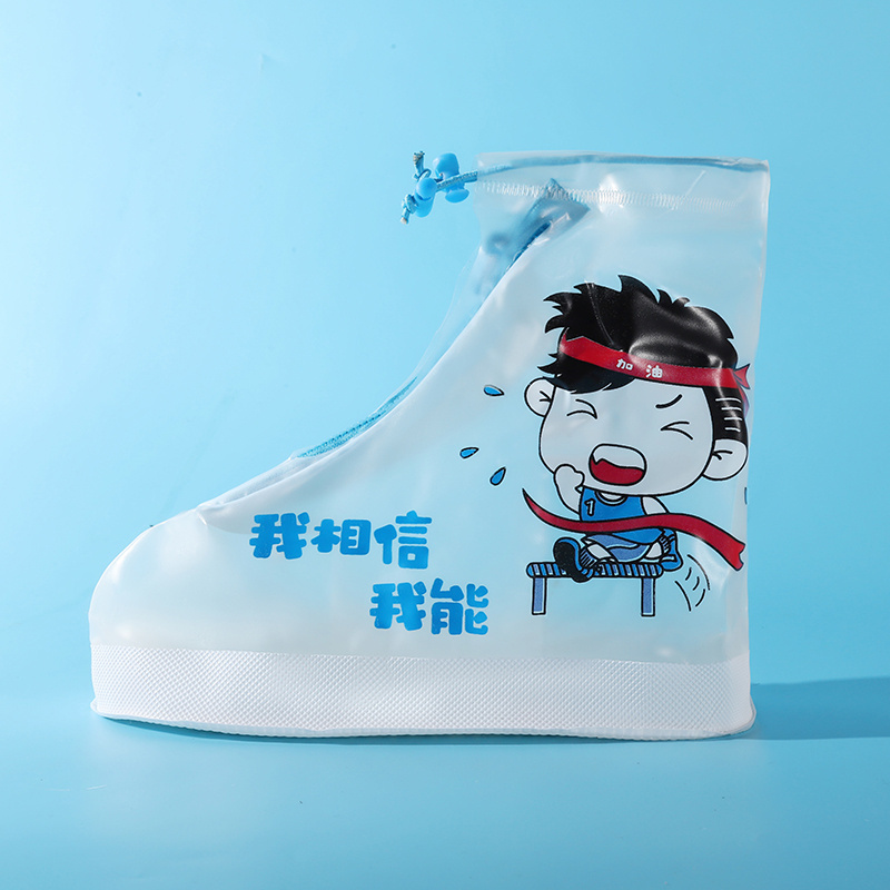 wholesale new arrival children waterproof shoes cover low price PVC kids rain boot shoe covers cartoon cute design customize