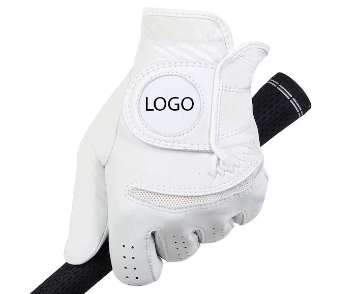 Wholesale Golf Gloves Indonesia 100% AAA Cabretta Leather Custom Logo OEM Soft Full Color Men Left Handed Leather Golf Gloves