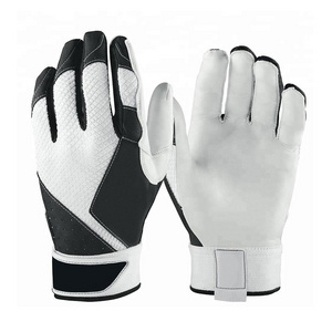 OEM 100% Pure Leather Custom Baseball Batting Gloves Low Price Hand Protection Baseball softball batting Gloves by Canleo