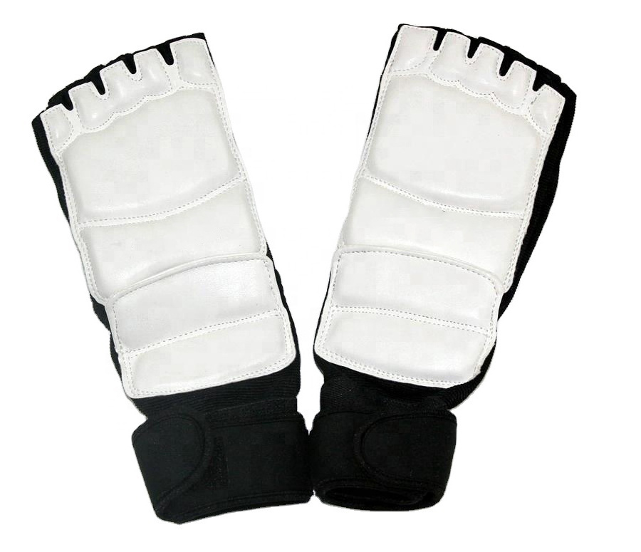 OEM High Quality White Black Color Taekwondo Hand Gloves Foot Protector Taekwondo Protective Gear by Canleo International