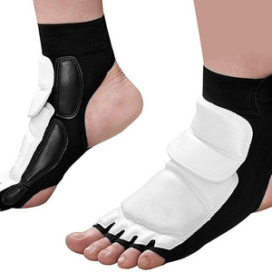 Factory Custom Taekwondo Foot Protector Official Competition Fighting Feet Guard Kicking Box Foot Gear by Canleo International