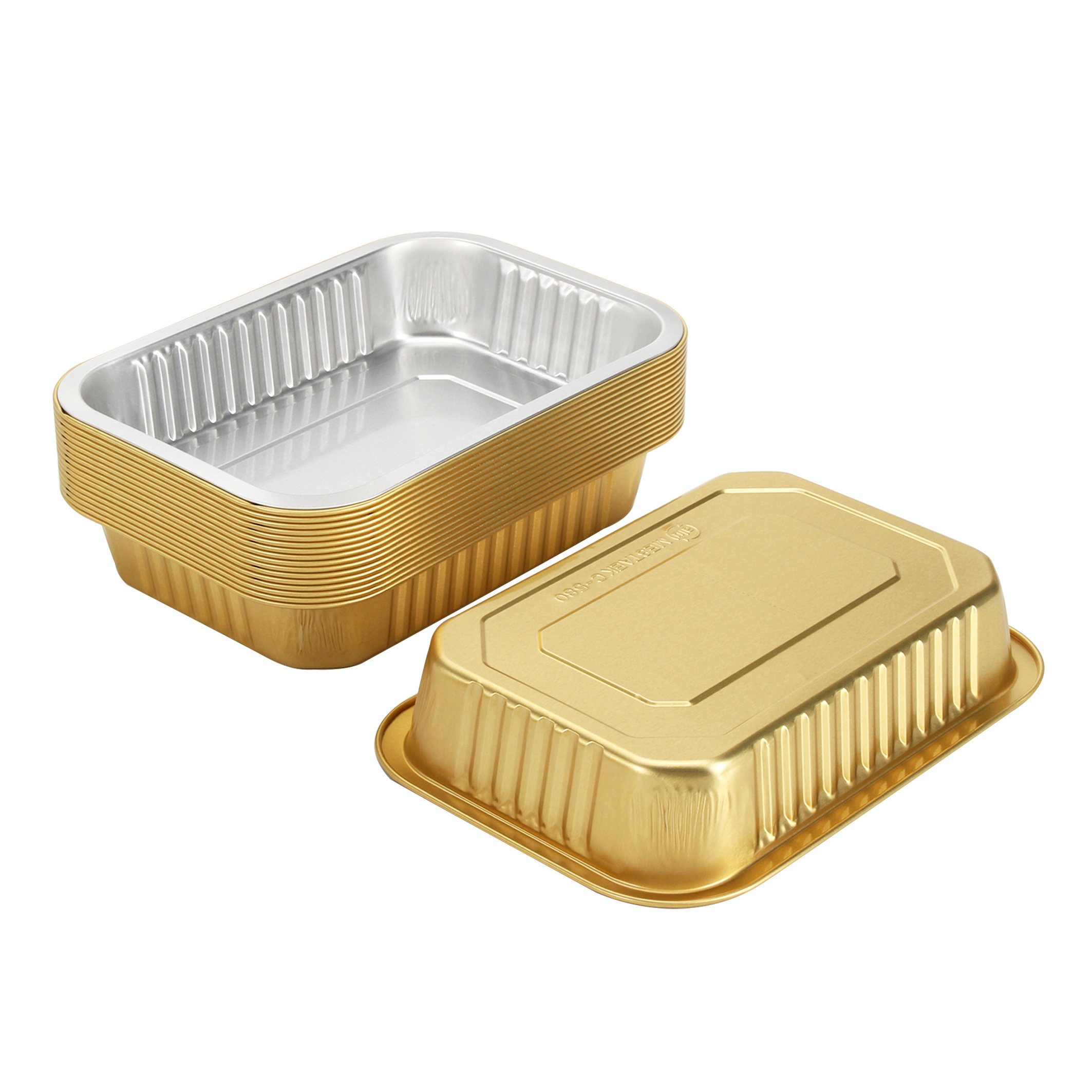 Disposable Food Packaging Aluminium Foil Containers Tray Disposable Household Aluminum Foil Container Bbq Grill Foil Pans Tray